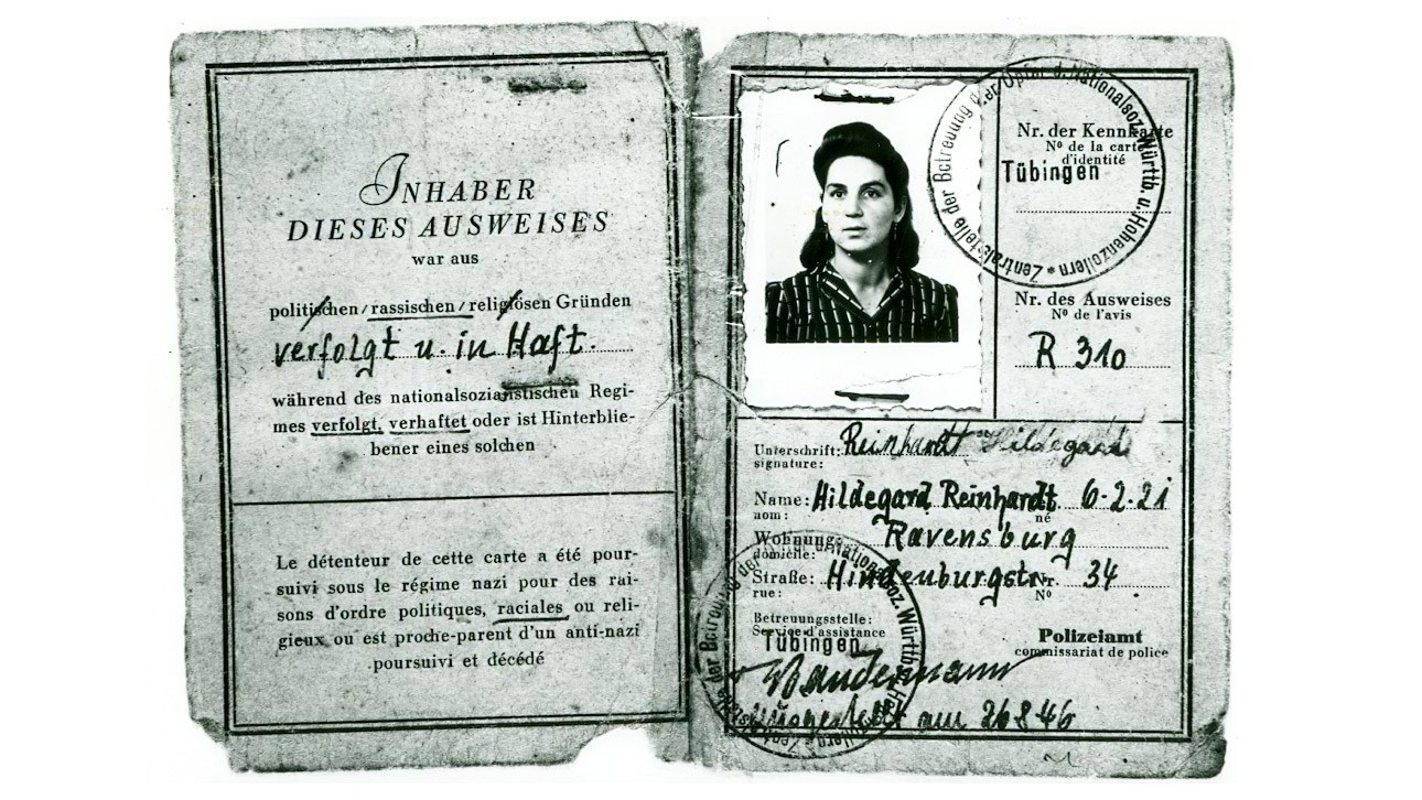 Ausweis Opfer des Nationalsozialismus