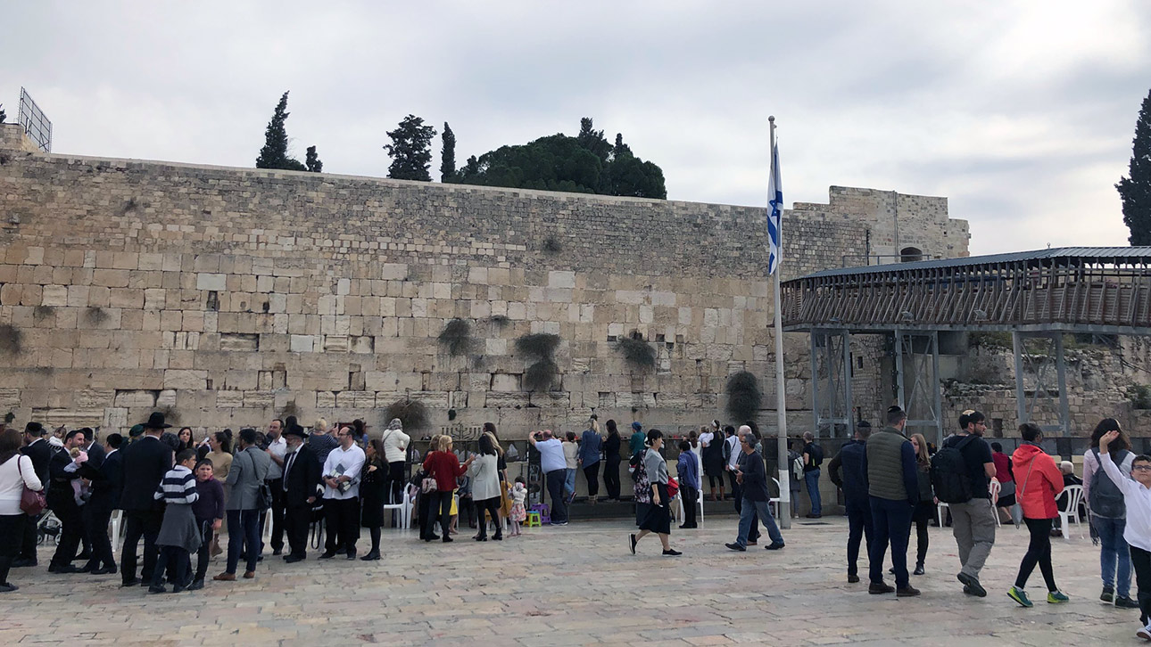 Besichtungstour durch die Altstadt Jerusalems: Die Klagemauer (29.11.)