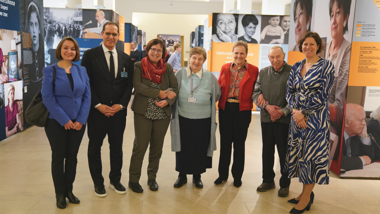Ausstellungseröffnung 70 Jahre Luxemburger Abkommen im Landtag.