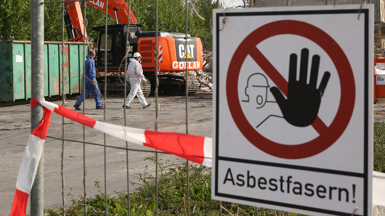 Arbeitsschutz Baustelle Asbest