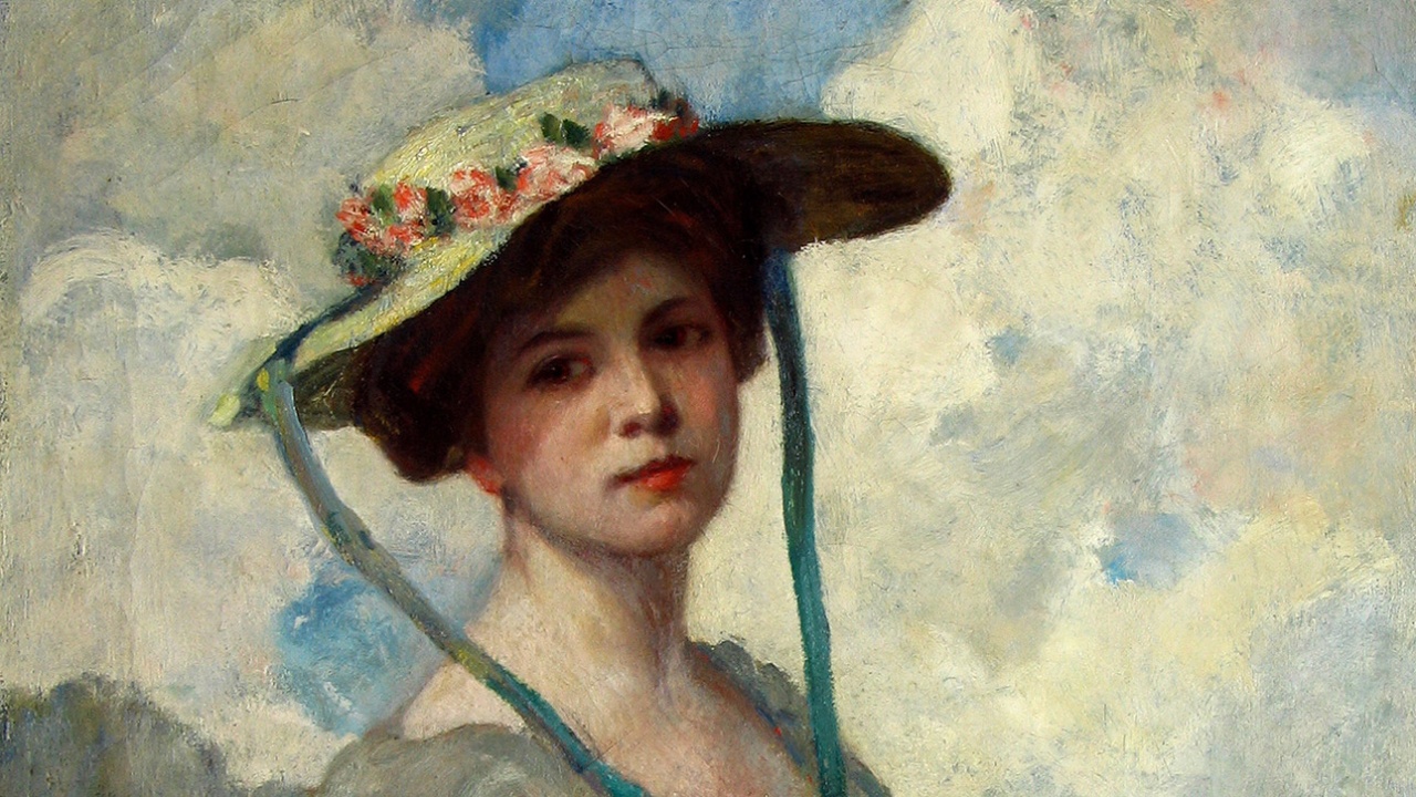 Gemälde "portrait of a summer girl"