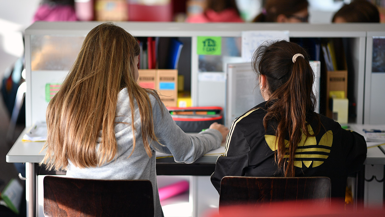 Grundschule Gemeinschaftsschule Schüler Illustration