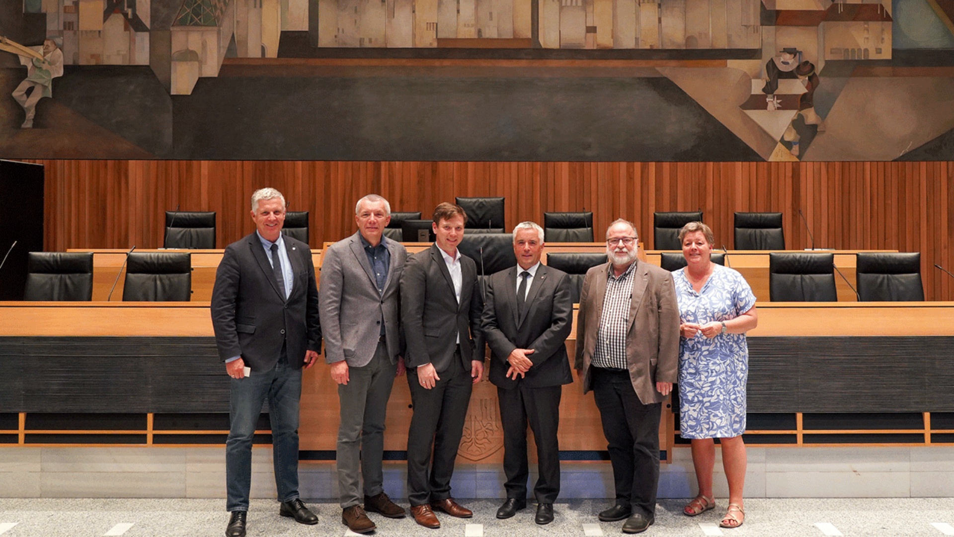 Eine Delegation aus Schleswig-Holstein zu Gast im Südtiroler Landtag