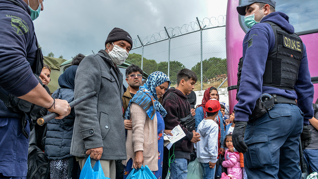 Flüchtlinge Lager Lesbos Griechenland