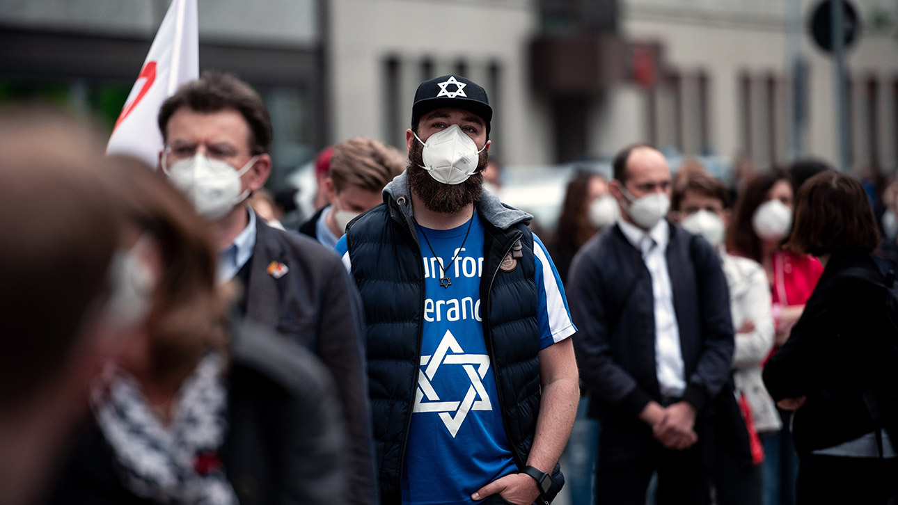 Antisemitismus Solidaritätskundegebung Demonstration Gelsenkirchen 14. Mai 2021 ch