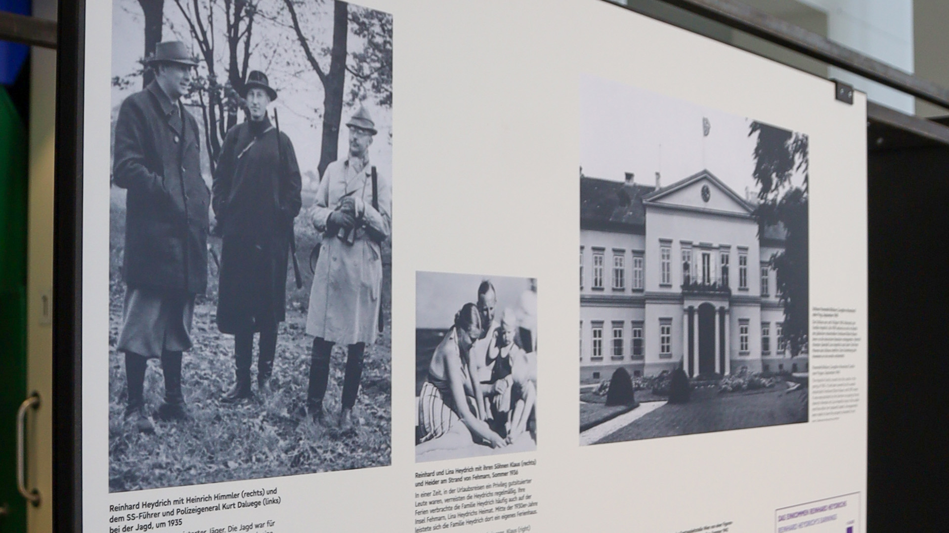 Detail aus der Heydrich-Ausstellung (Ferienhaus)