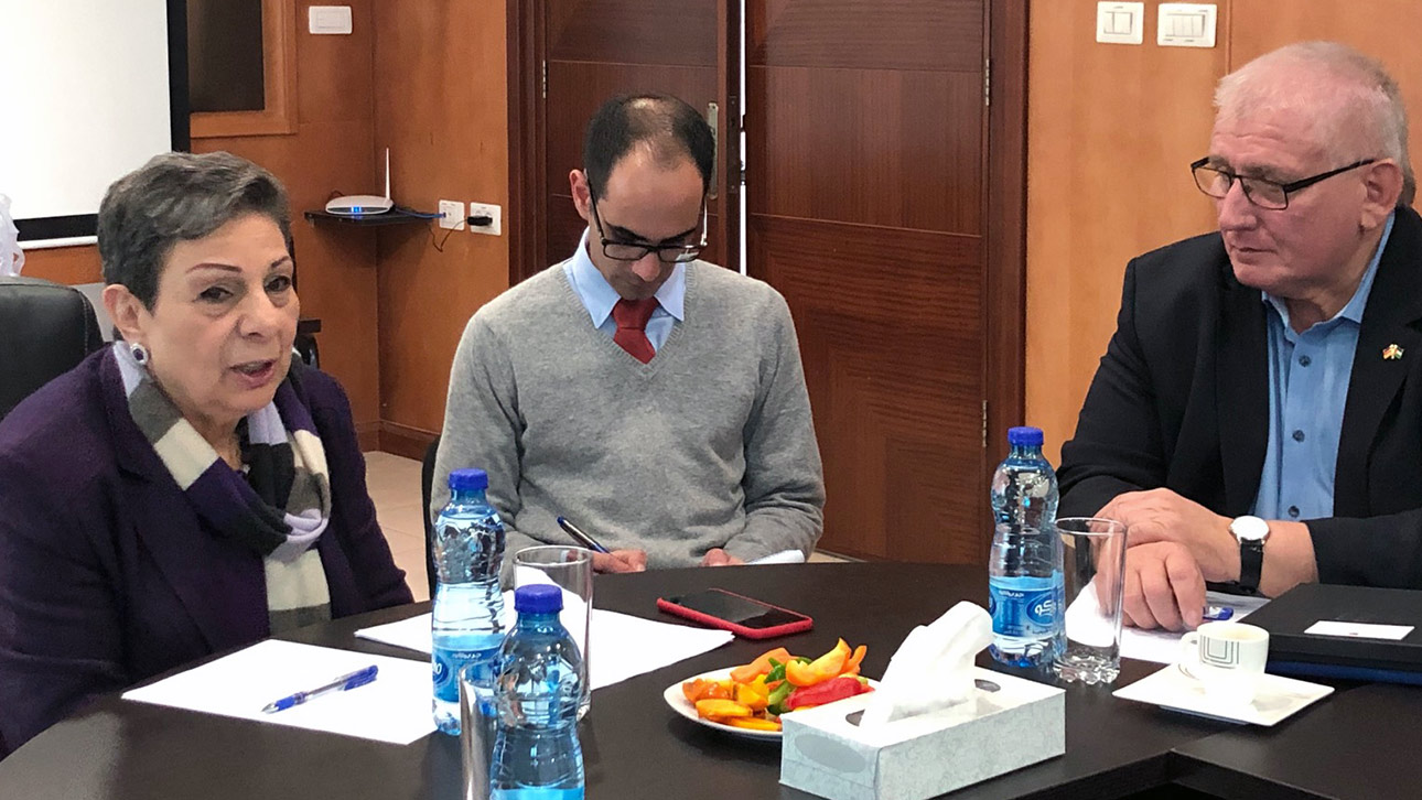 Hanan Ashrawi Landtagspräsident Klaus Schlie Ramallah Ältestenrat