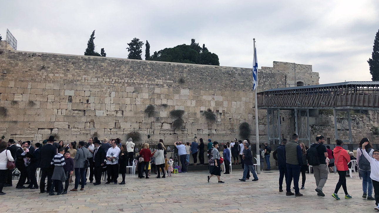 Blick auf die Klagemauer in Jerusalem