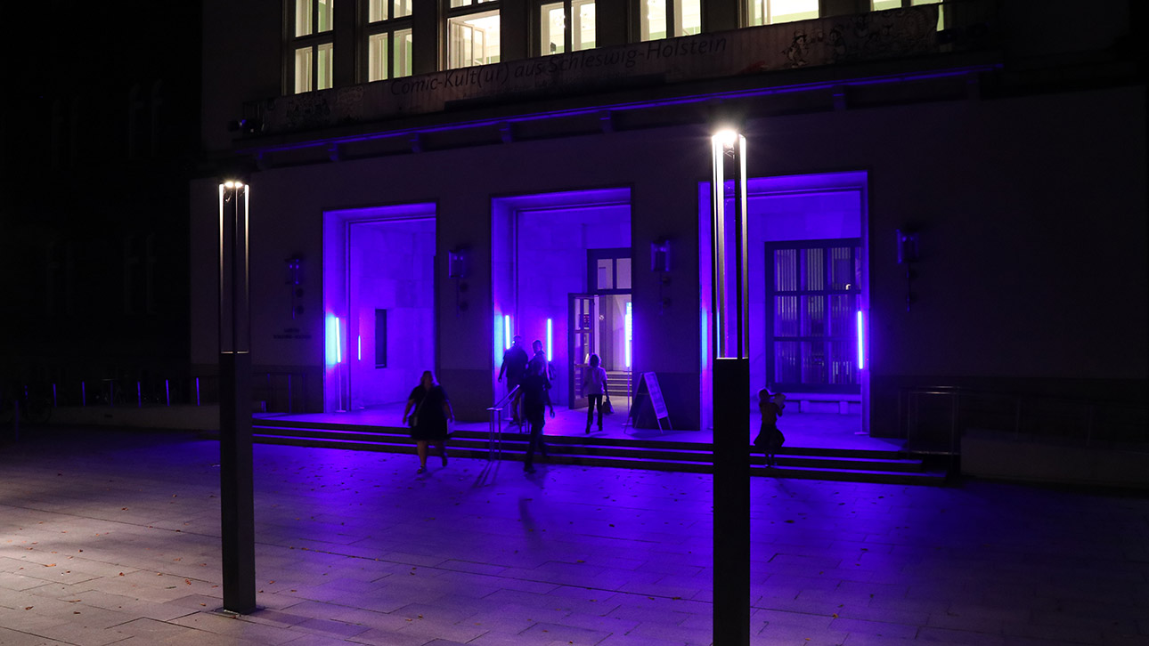 Um 24 Uhr ist die Museumsnacht zu Ende, die letzten Gäste verlassen das Landeshaus