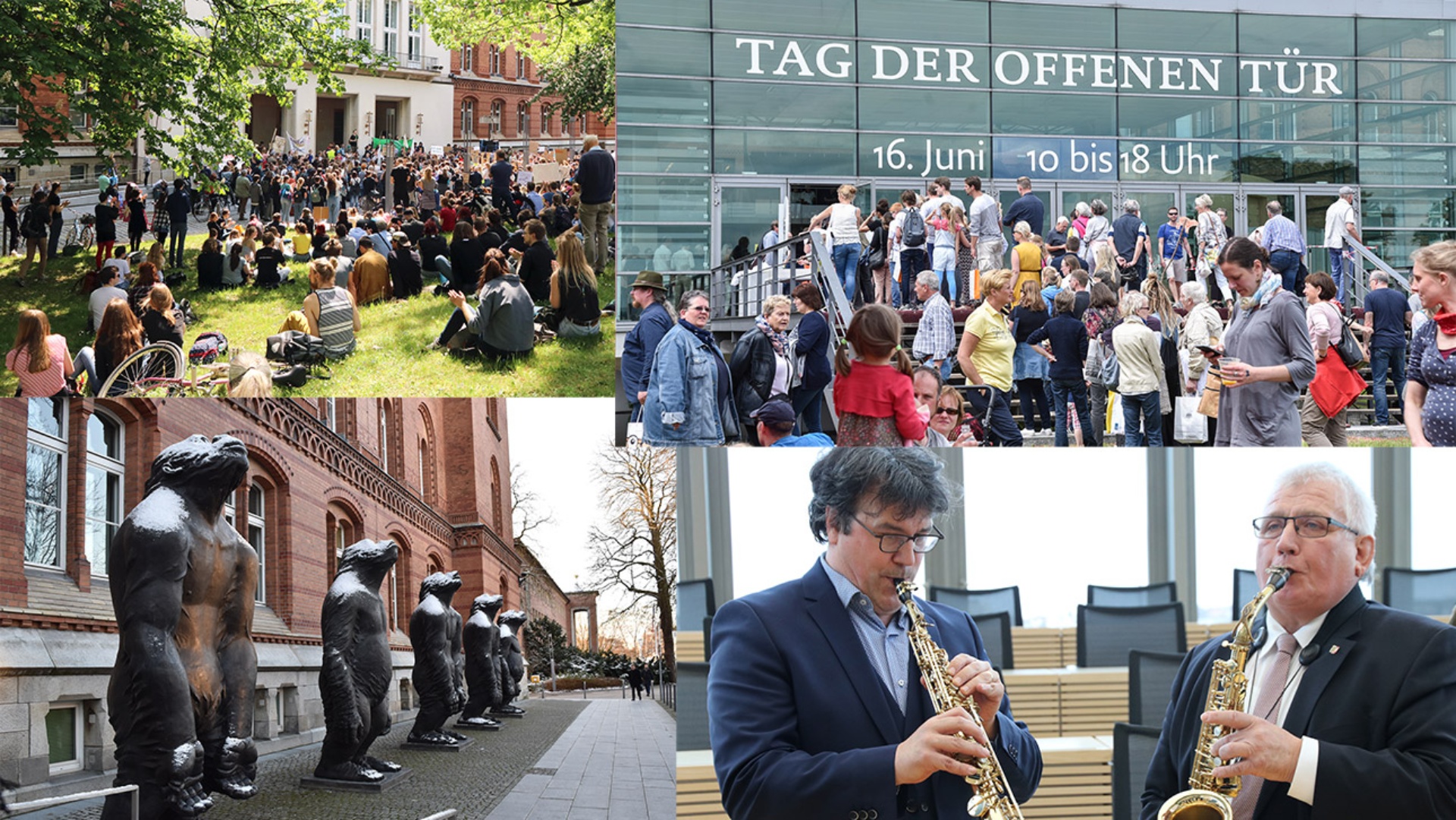 Collage mit Bildern aus dem ersten Halbjahr 2019