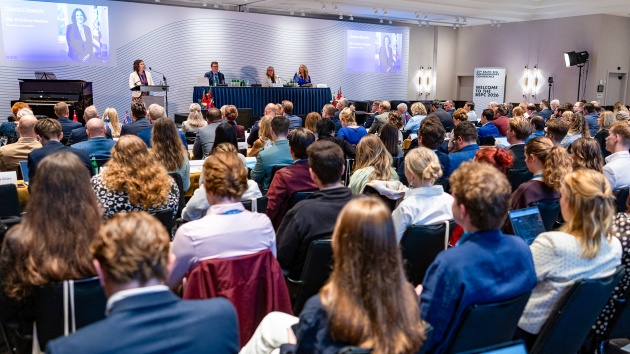 Landtagspräsidentin Kristina Herbst spricht auf der BSPC 2026 in Lübeck