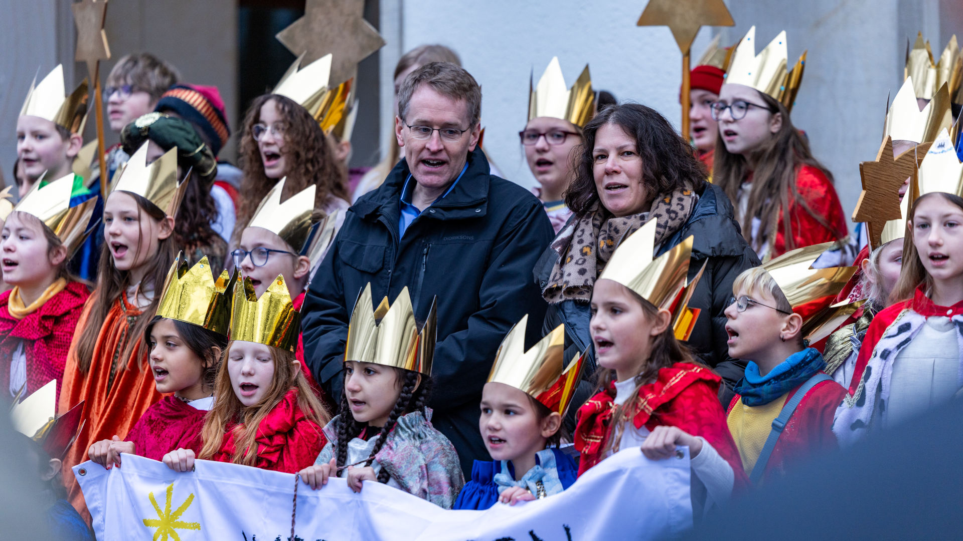 26_01_05_Sternsinger 2026 im Landeshaus_SES16959_singenmplp_web_ses © Foto: Landtag, Sönke Ehlers