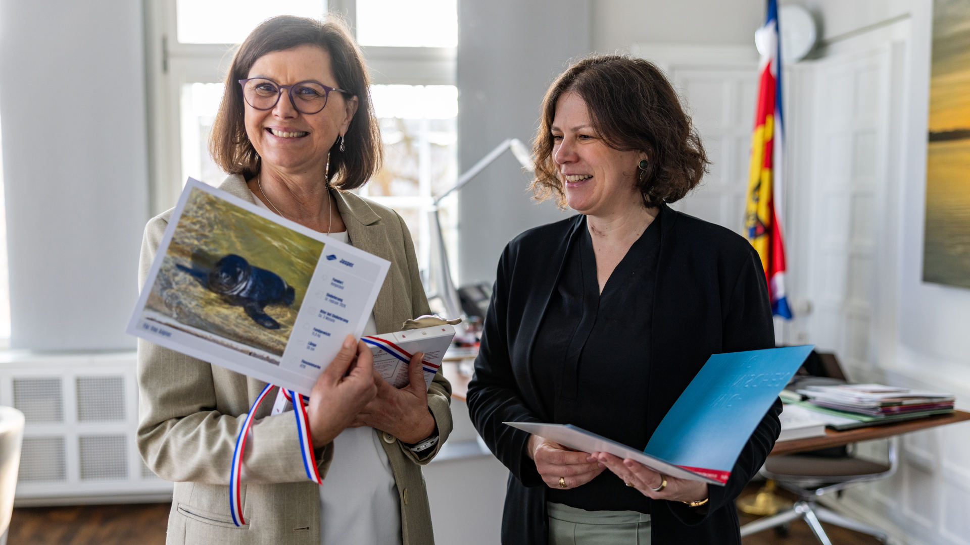 Ilse Aigner besucht den Schleswig-Holsteinischen Landtag