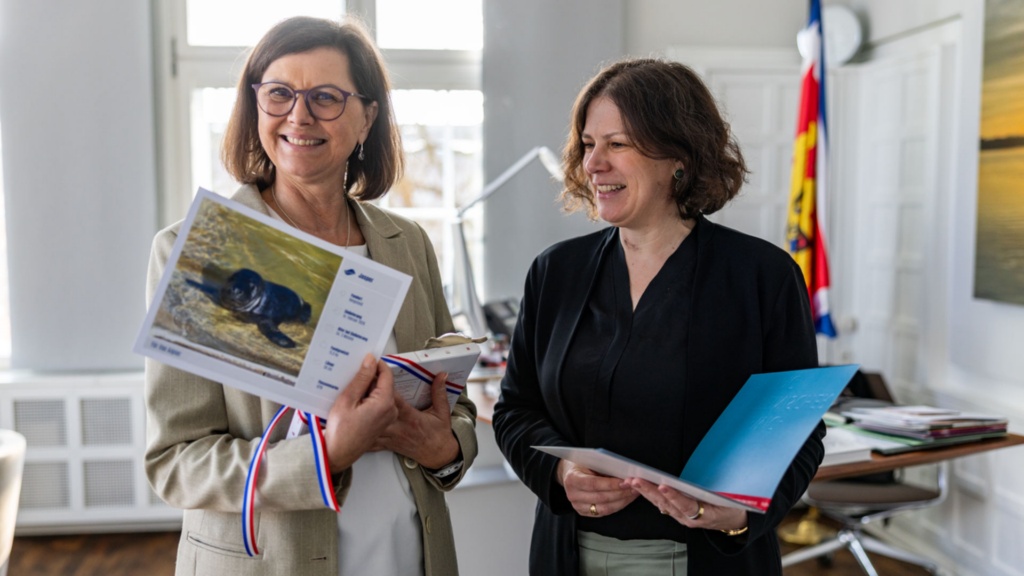 Ilse Aigner besucht den Schleswig-Holsteinischen Landtag