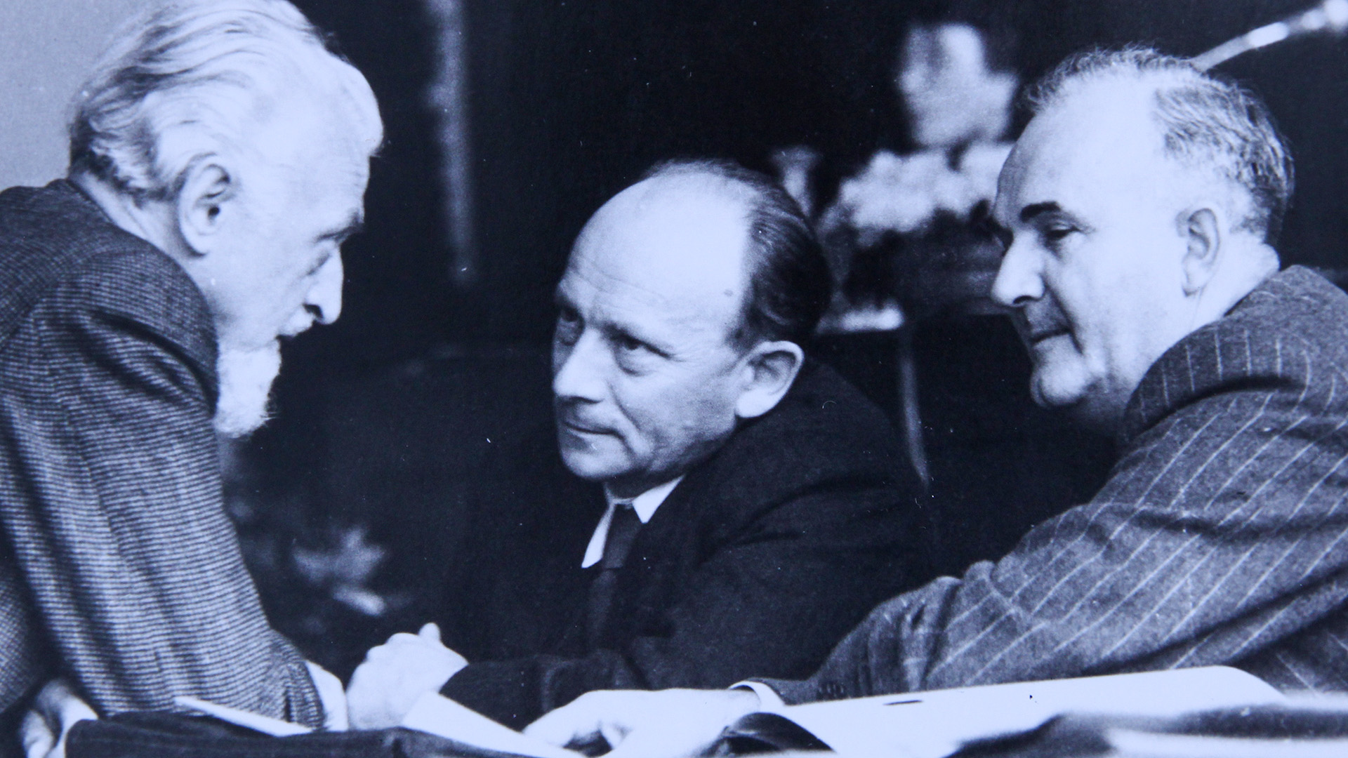 Hermann Lüdemann, Bruno Diekmann, Wilhelm Käber (v. li)