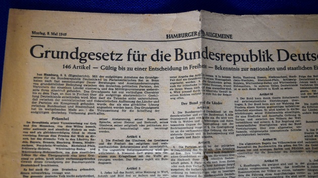 Die "Hamburger Allgemeine" druckte am 9. Mai 1949 den gesamten Text des Grundgesetzes ab.