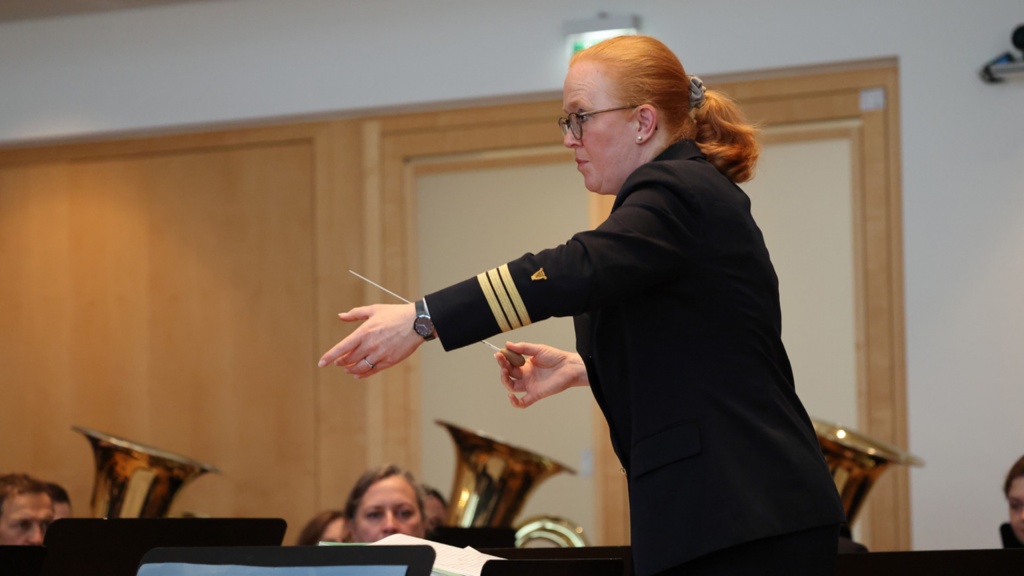 Marinemusikkorps Inga Hilsberg Korvettenkapitän © Foto: Landtag, Sönke Ehlers