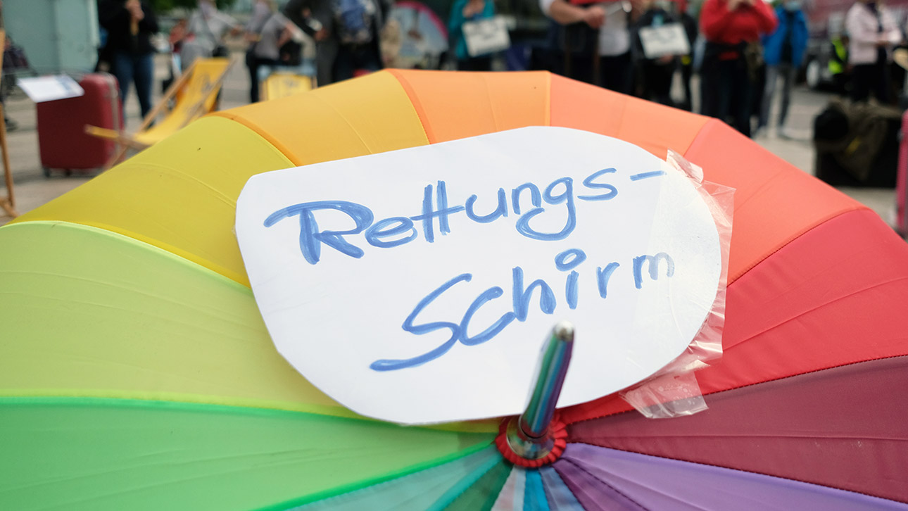 Corona Rettungsschirm illustration