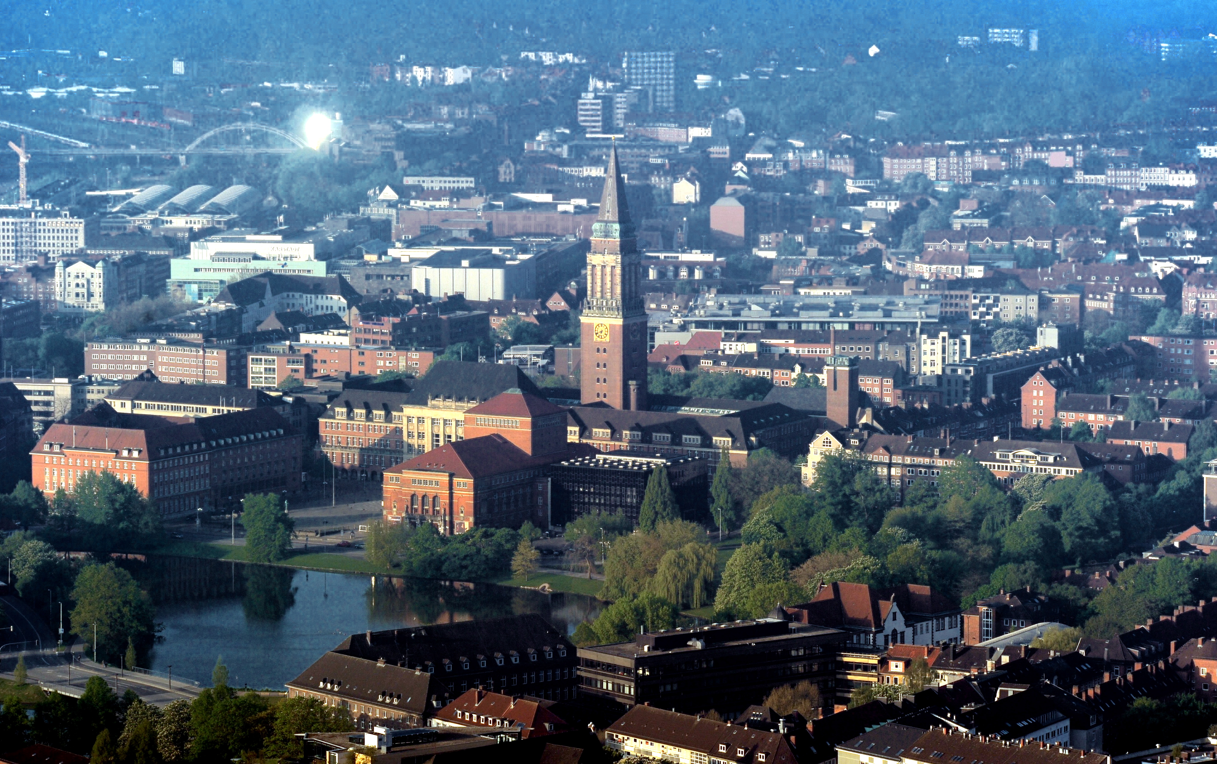 Kiel Luftbild Illustration