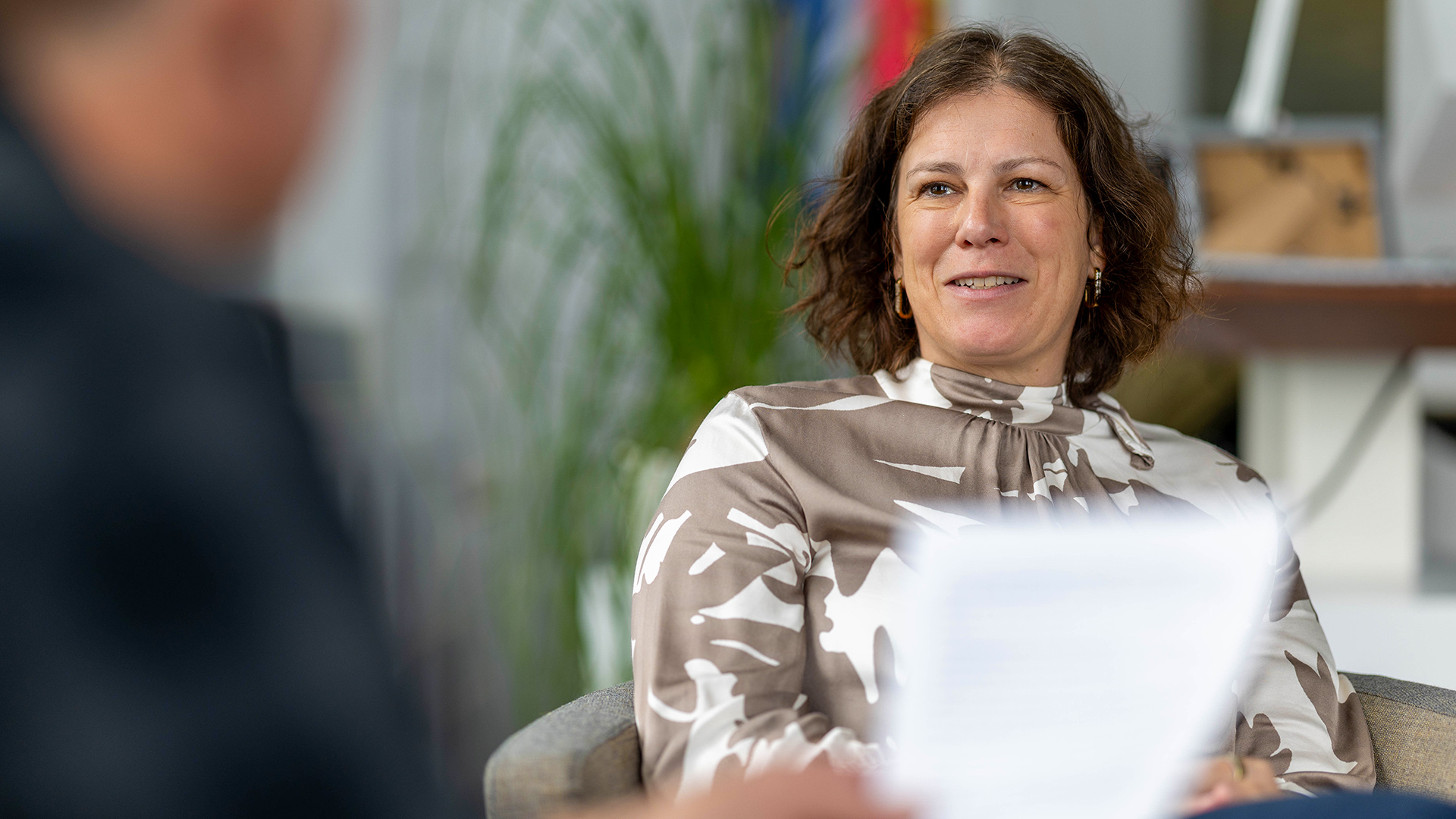 2026_10_09_BSPC_Interview_LP_Resume_01 © Foto: Landtag, Sönke Ehlers Landtagspräsidentin Kristina Herbst im Gespräch mit Michael Neubauer zum Thema Resume BSPC