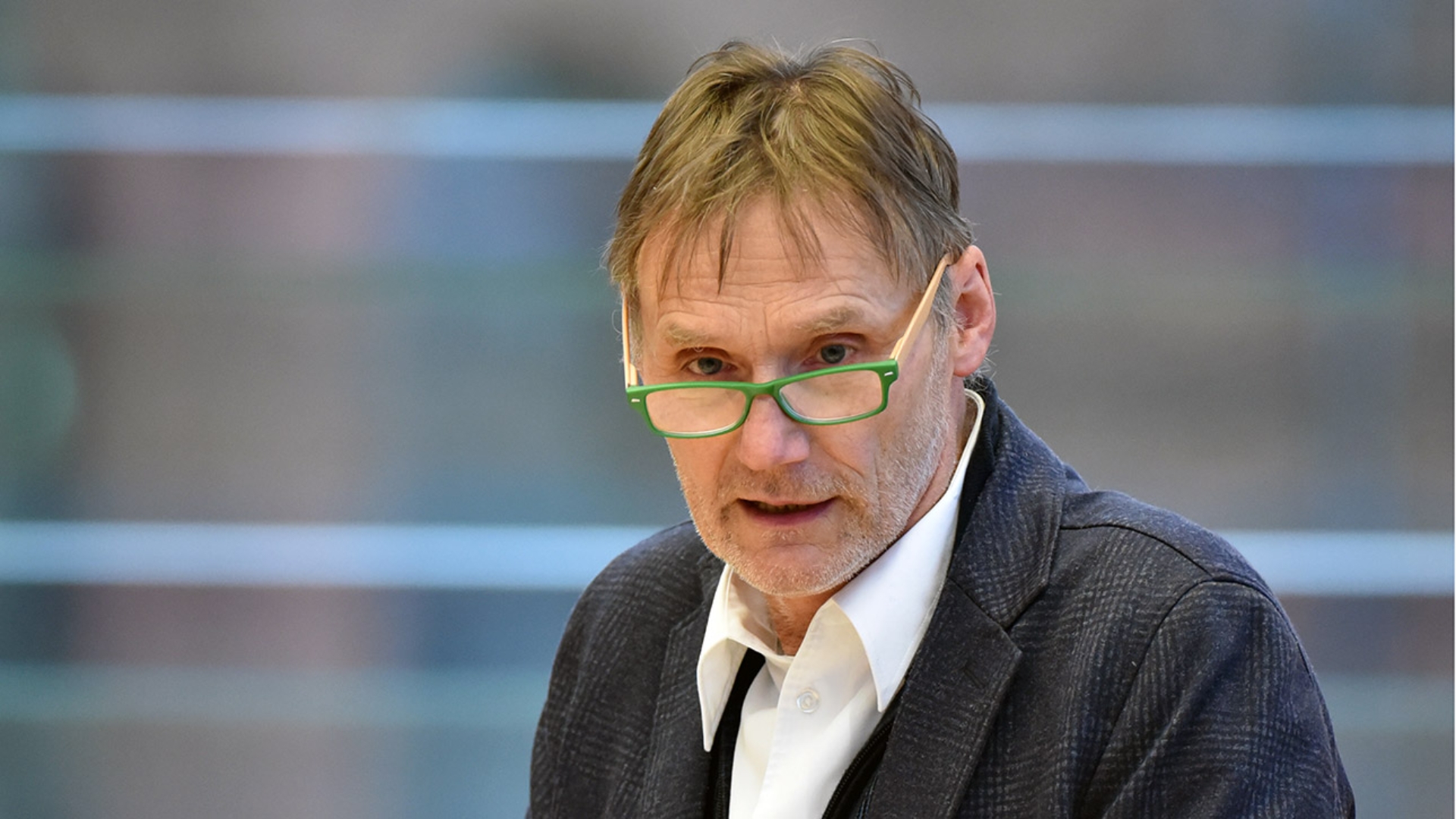 Kock-Rohwer Dirk Grüne Plenum © Foto: Thomas Eisenkrätzer Der Grünen-Abgeordnete Dirk Kock-Rohwer hält eine Rede im Plenarsaal des Schleswig-Holsteinischen Landtages.