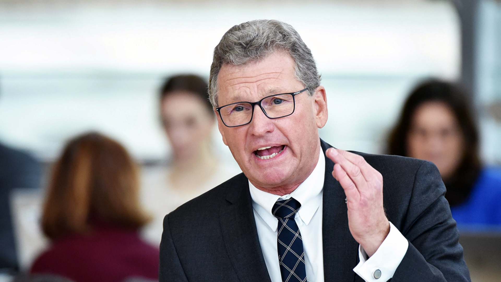 Buchholz, Bernd FDP Plenum © Foto: Thomas Eisenkrätzer Der FDP-Abgeordnete Bernd Buchholz hält eine Rede im Plenarsaal des Schleswig-Holsteinischen Landtages.