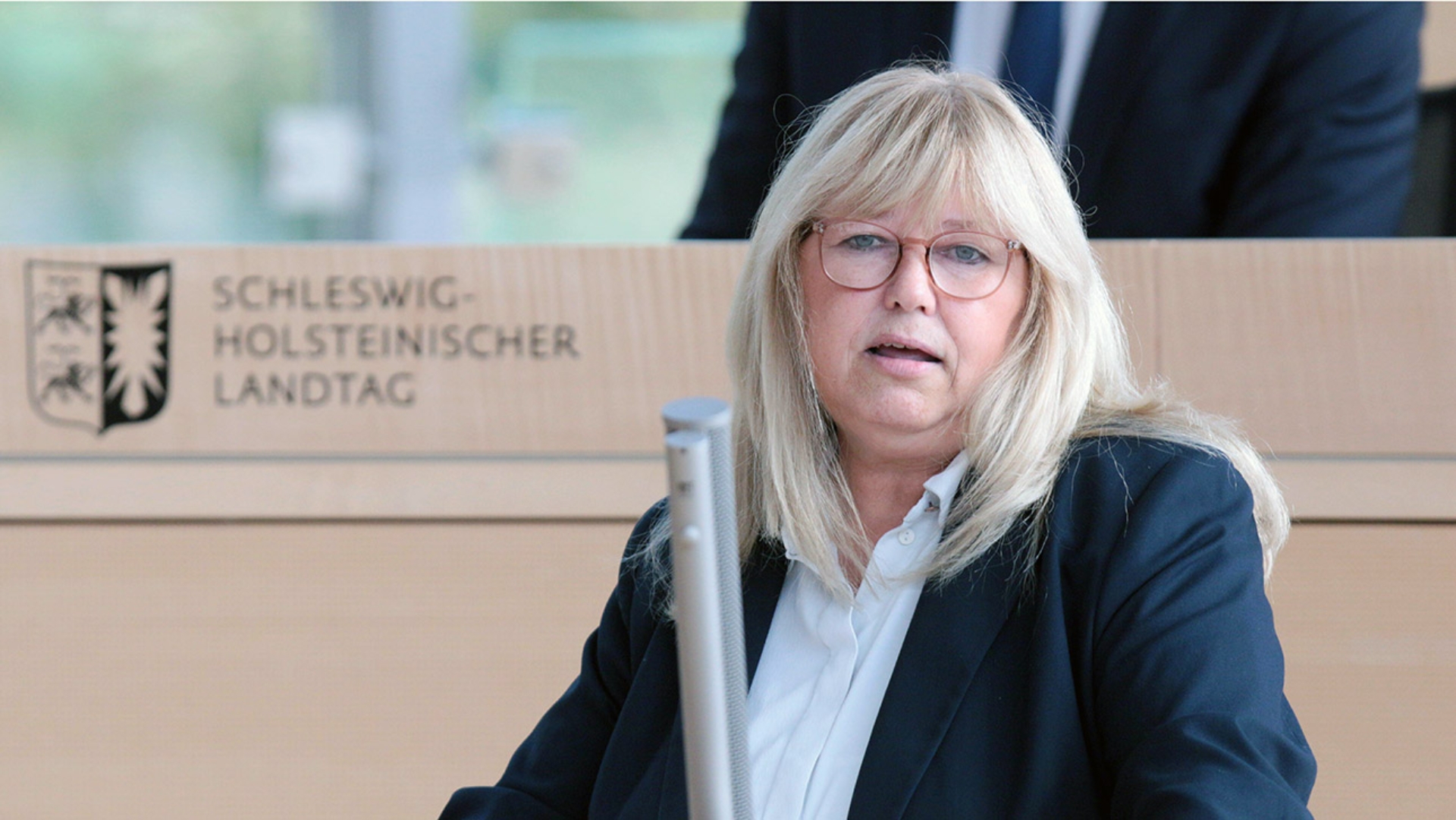 Redmann, Sandra SPD Plenum  © Foto: Michael August Die SPD-Abgeordnete Sandra Redmann hält eine Rede im Plenarssal des Schleswig-Holsteinischen Landtages