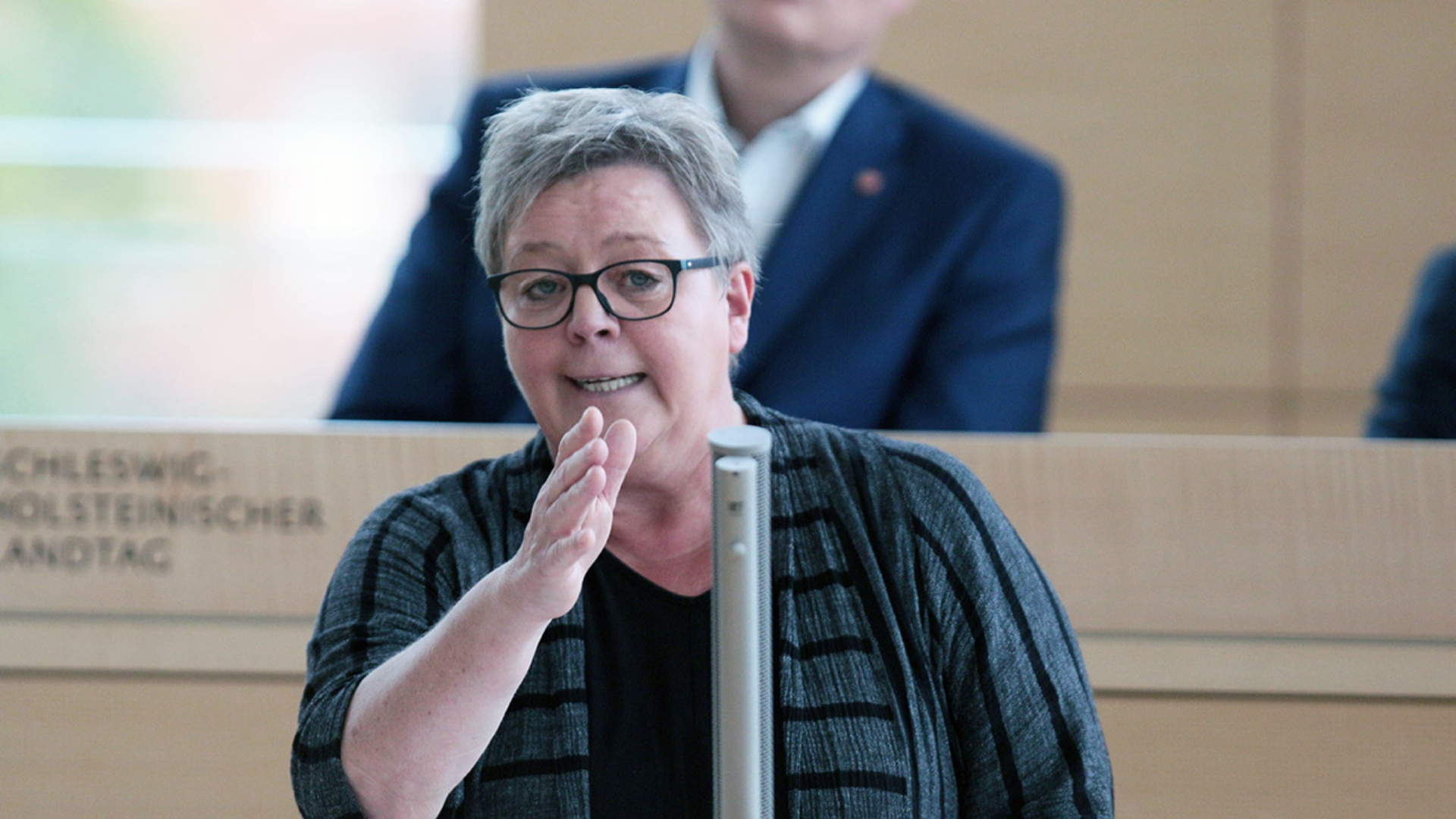 Pauls, Birte SPD Plenum    © Foto: Michael August Die SPD-Abgeordnete Birte Pauls hält eine Rede im Plenarsaal des Schleswig-Holsteinischen Landtages