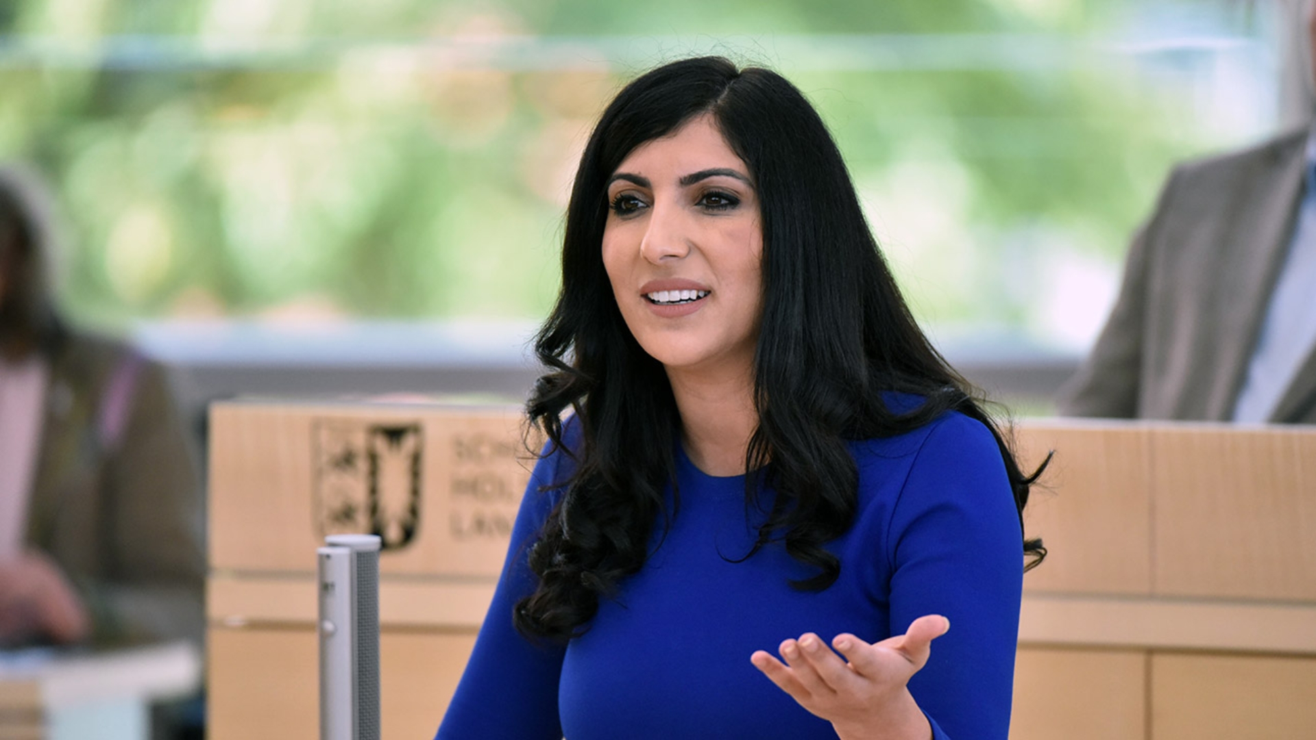 Die CDU-Abgeordnete Seyran Papo hält eine Rede im Plenarsaal des Schleswig-Holsteinischen Landtages