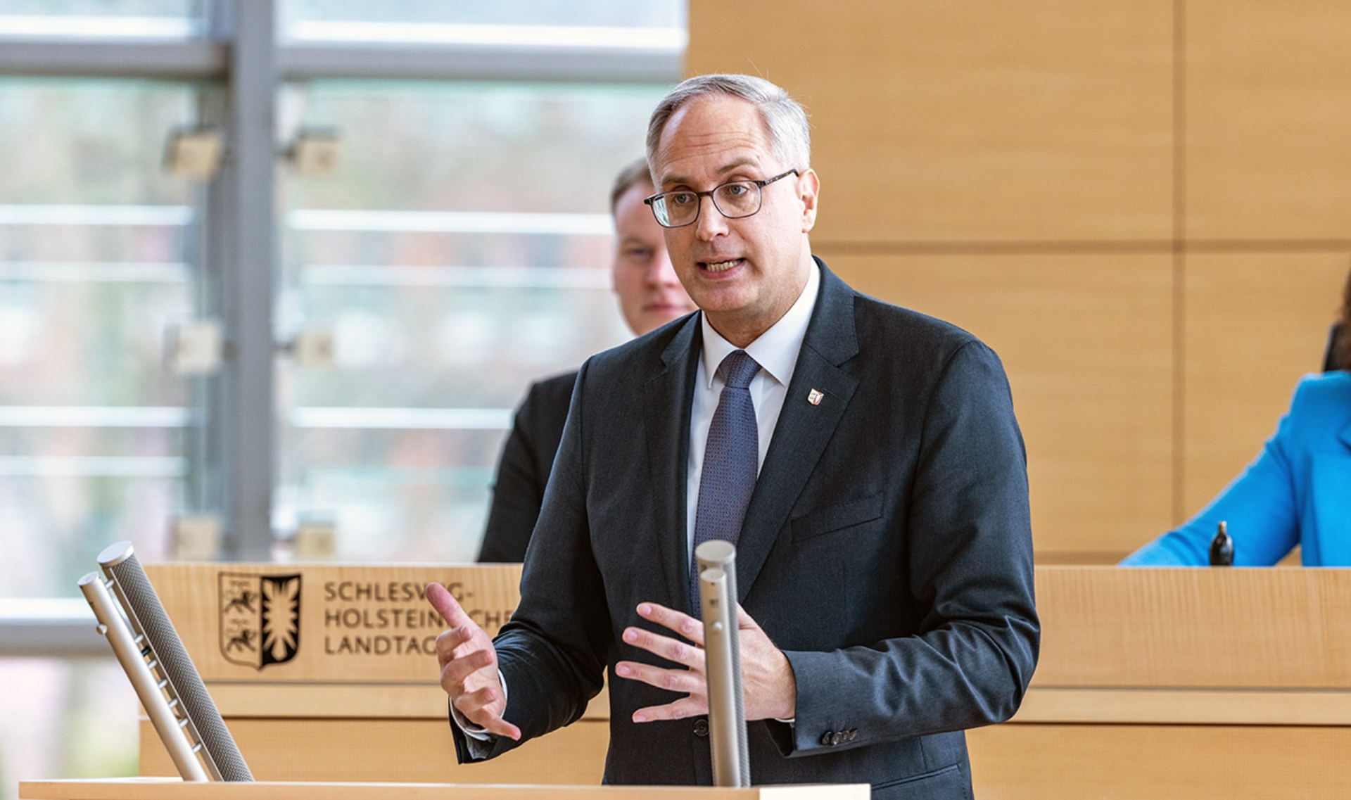 Koch Tobias CDU Plenum © Foto: Landtag, Sönke Ehlers Der CDU-Abgeordnete Tobias Koch hält eine Rede im Plenarsaal des Schleswig-Holsteinischen Landtages