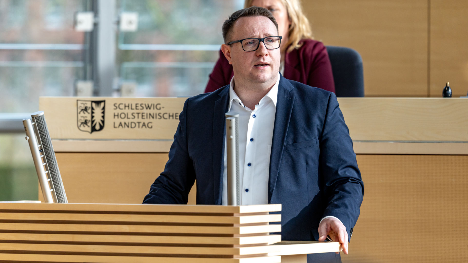 26_02_26_Plenum_SES20937_dirschauer_web_ses © Foto: Landtag, Sönke Ehlers Christian Dirschauer (SSW)