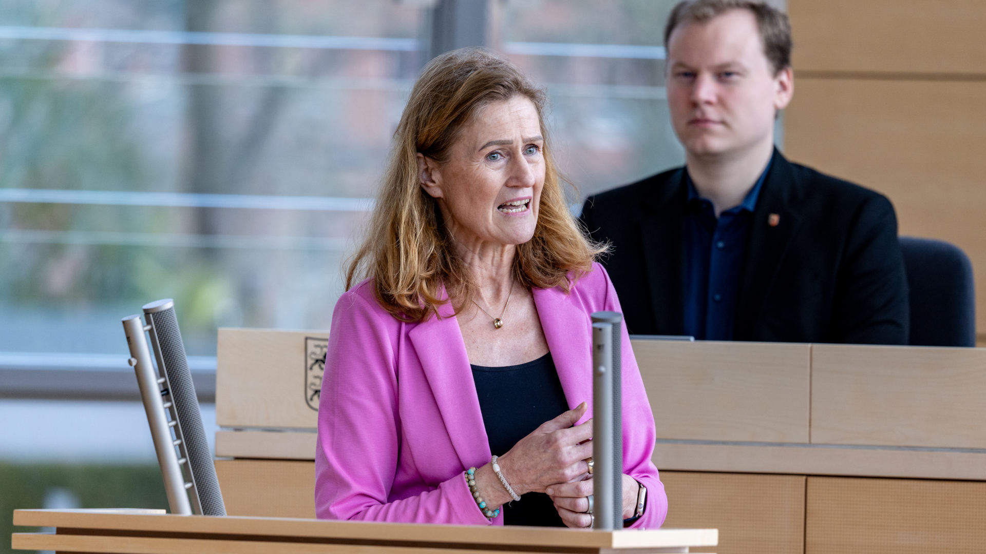 26_02_27_Plenum_SES22933_schneider_web_ses © Foto: Landtag, Sönke Ehlers Silke Schneider (Grüne)