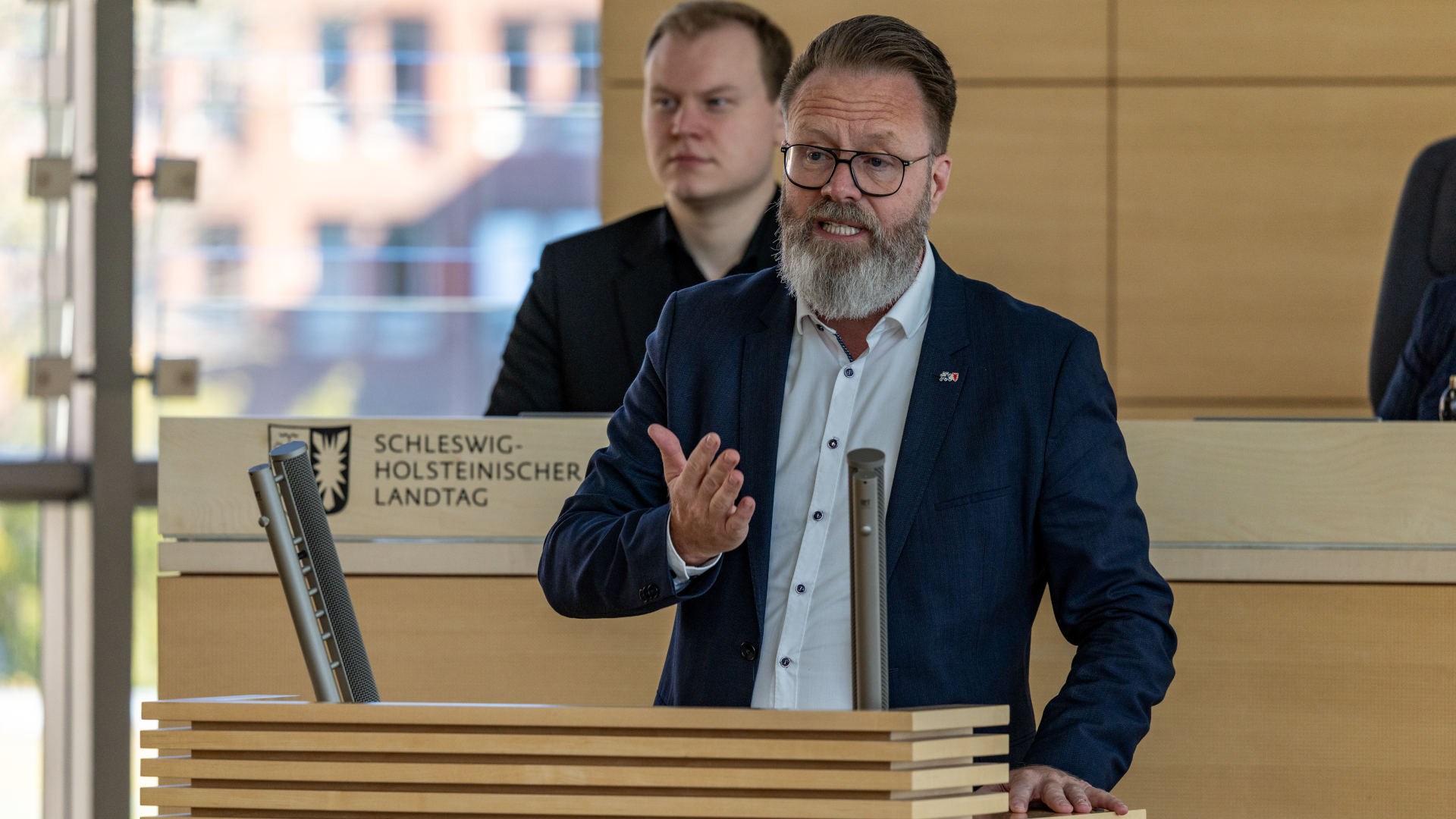 Wirtschaftsminister Claus Ruhe Madsen (CDU)