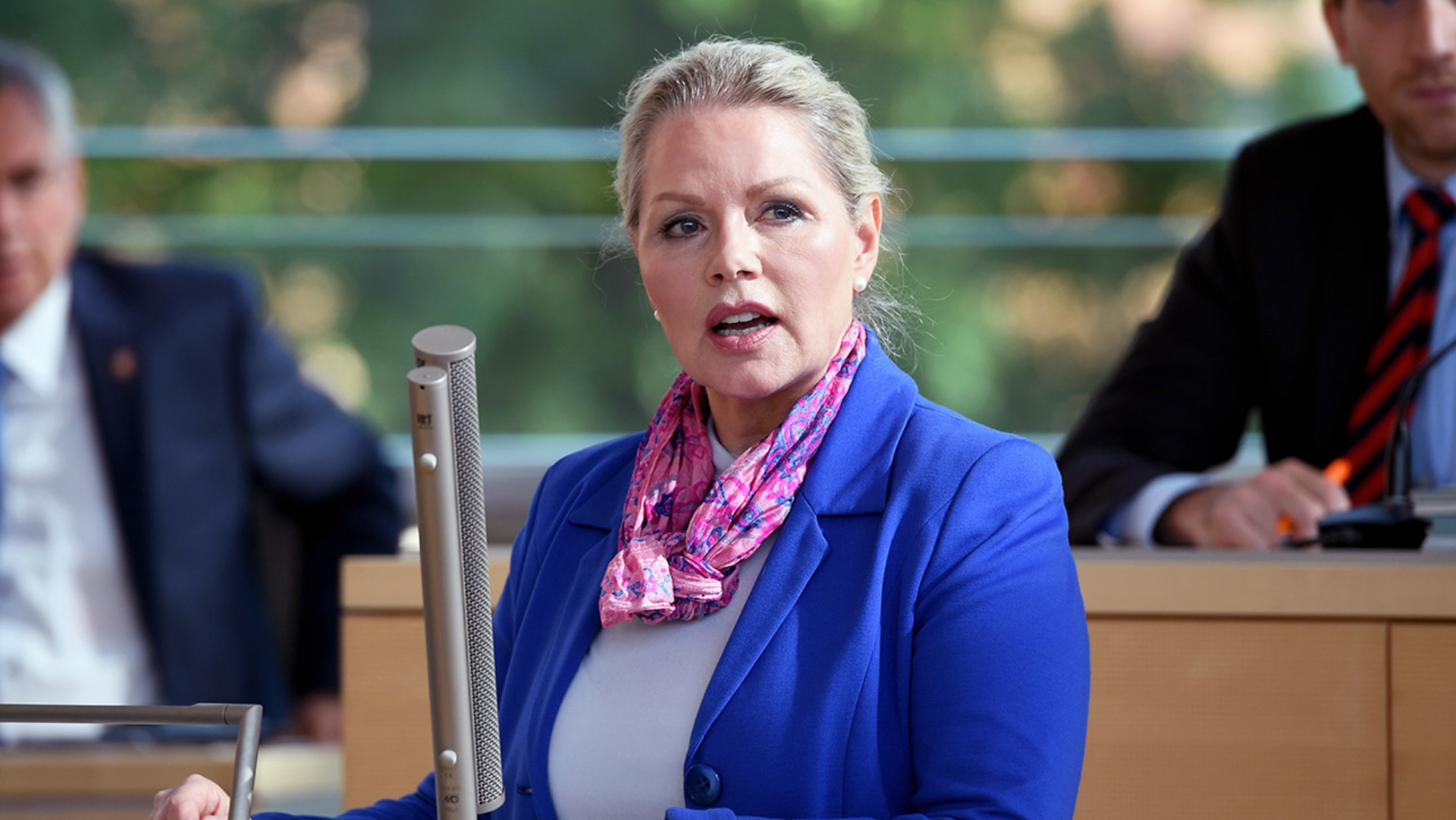 Doris von Sayn-Wittgenstein (AfD) spricht während einer Aktuelle Stunde im Landtag.