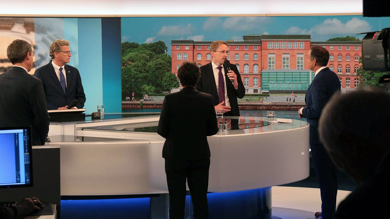 Gesprächsrunde im ARD-Studio