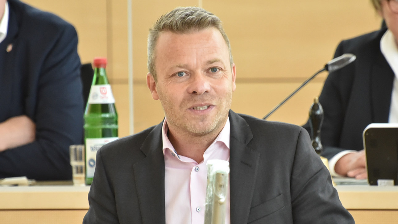 Bild des scheidenden Abgeordneten Frank Brodehl (fraktionslos).