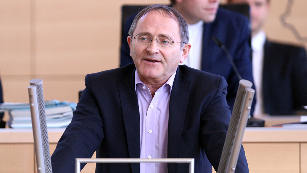 Bild des scheidenden Abgeordneten Bernd Voß (Grüne).