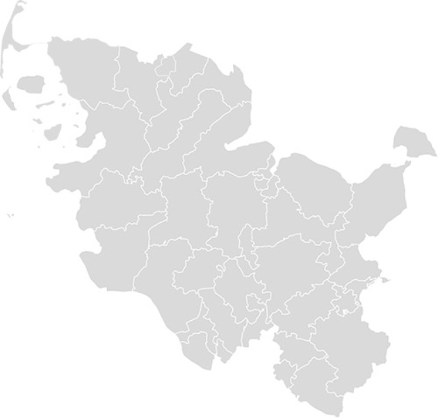 Wahlkreise in Schleswig-Holstein für die Landtagswahl