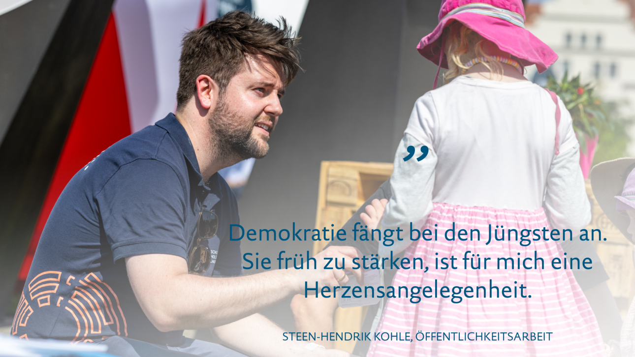 Steen-Hendrik Kohle arbeitet in der Öffentlichkeitsarbeit beim Landtag