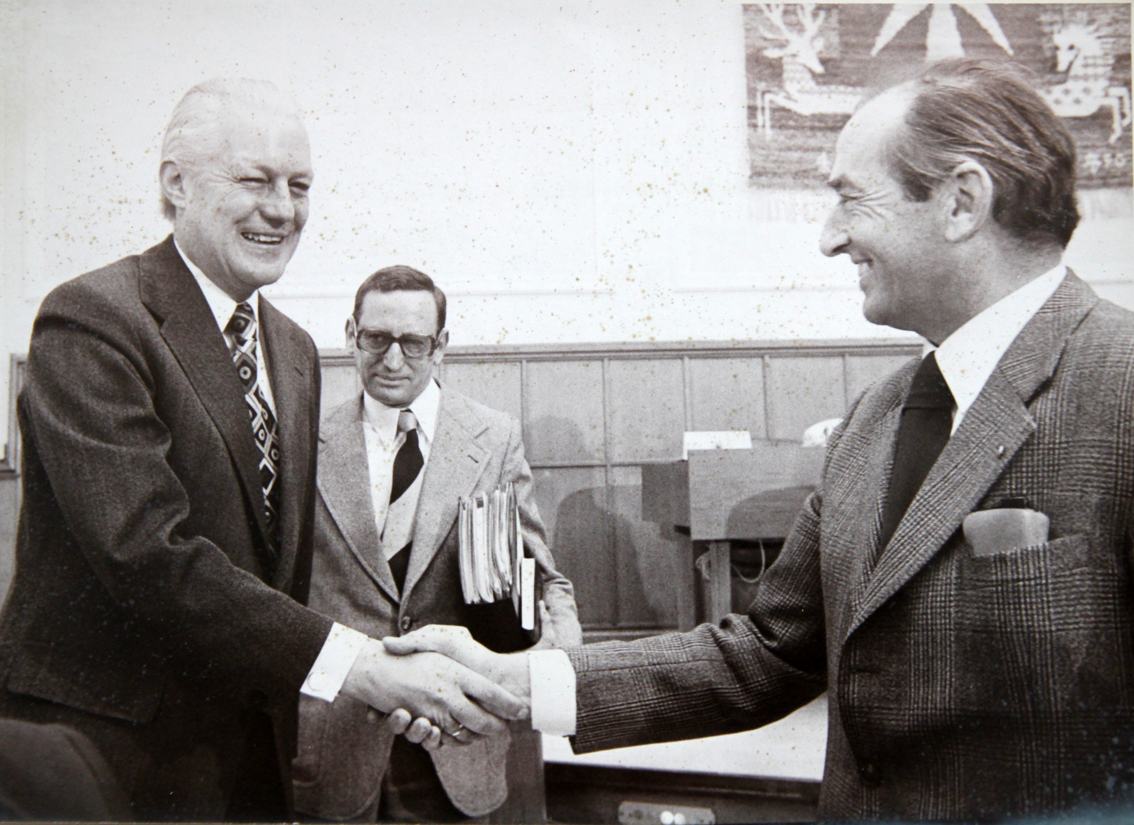1979: Ministerpräsident Gerhard Stoltenberg (CDU) und FDP-Fraktionschef Uwe Ronneburger (v.l.).