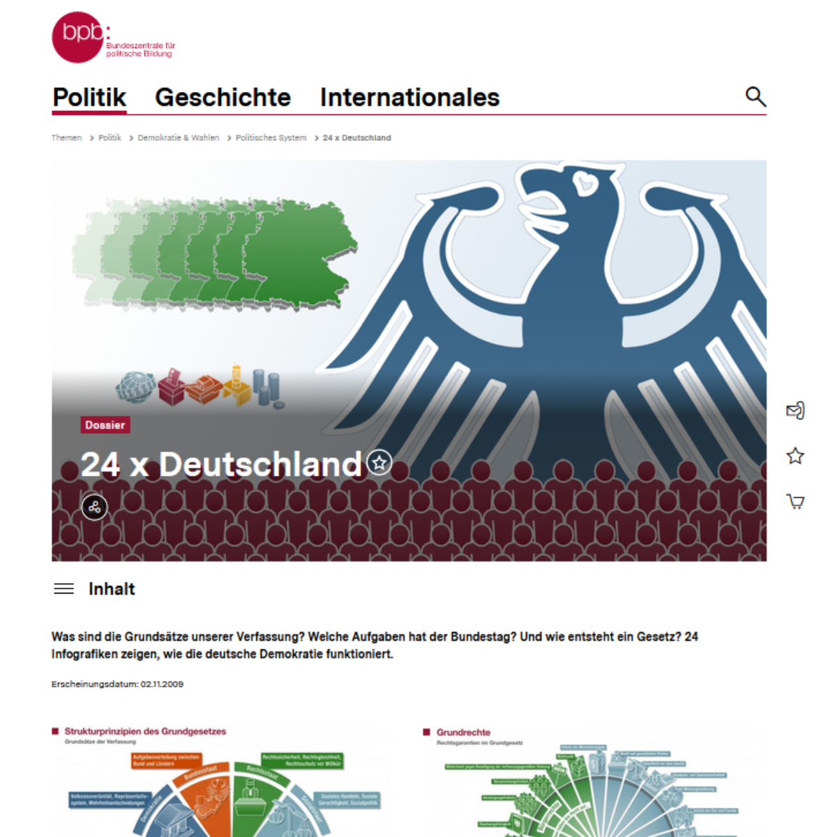 Screenshot der verlinkten Seite