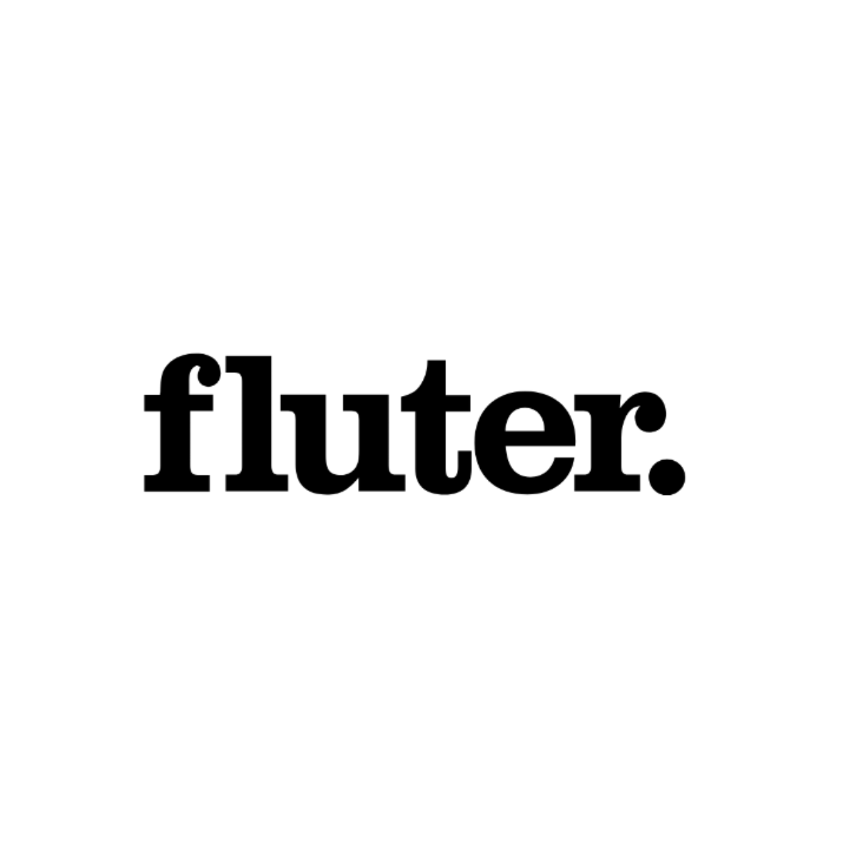 Schriftzug in Schwarz: fluter.