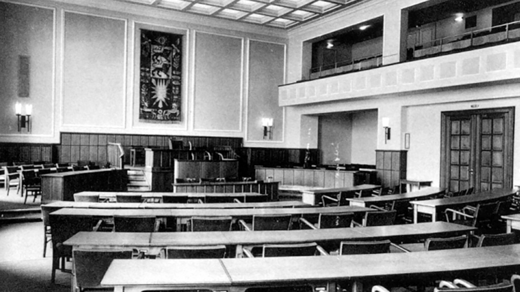 Der frühere Plenarsaal um 1960