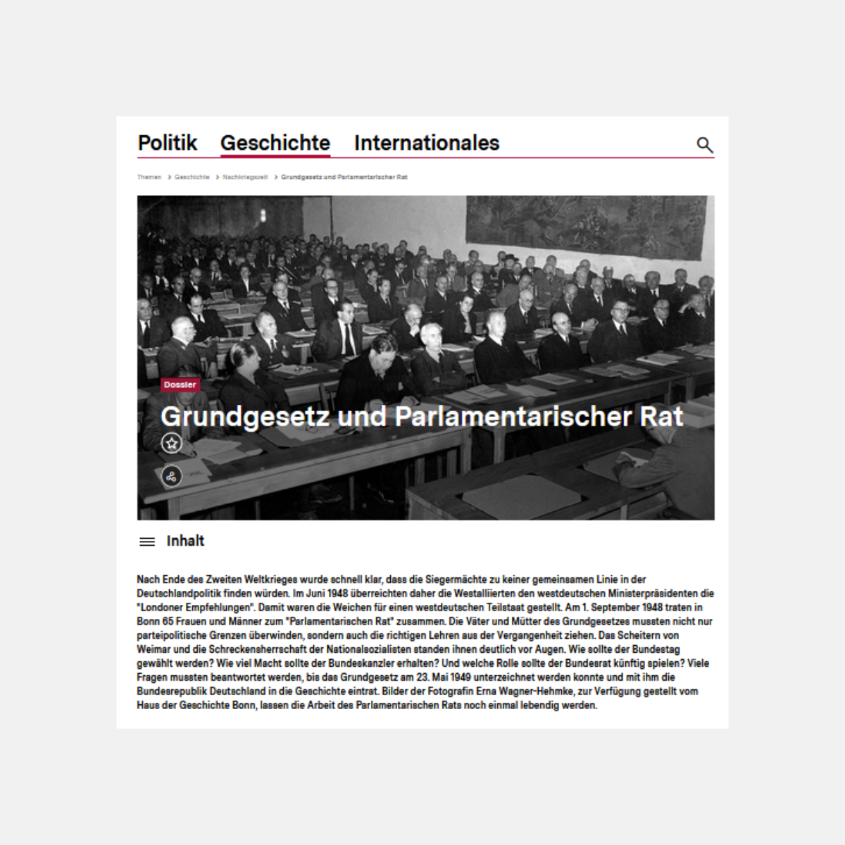 Vorschau des Dossiers auf grauem Hintergrund