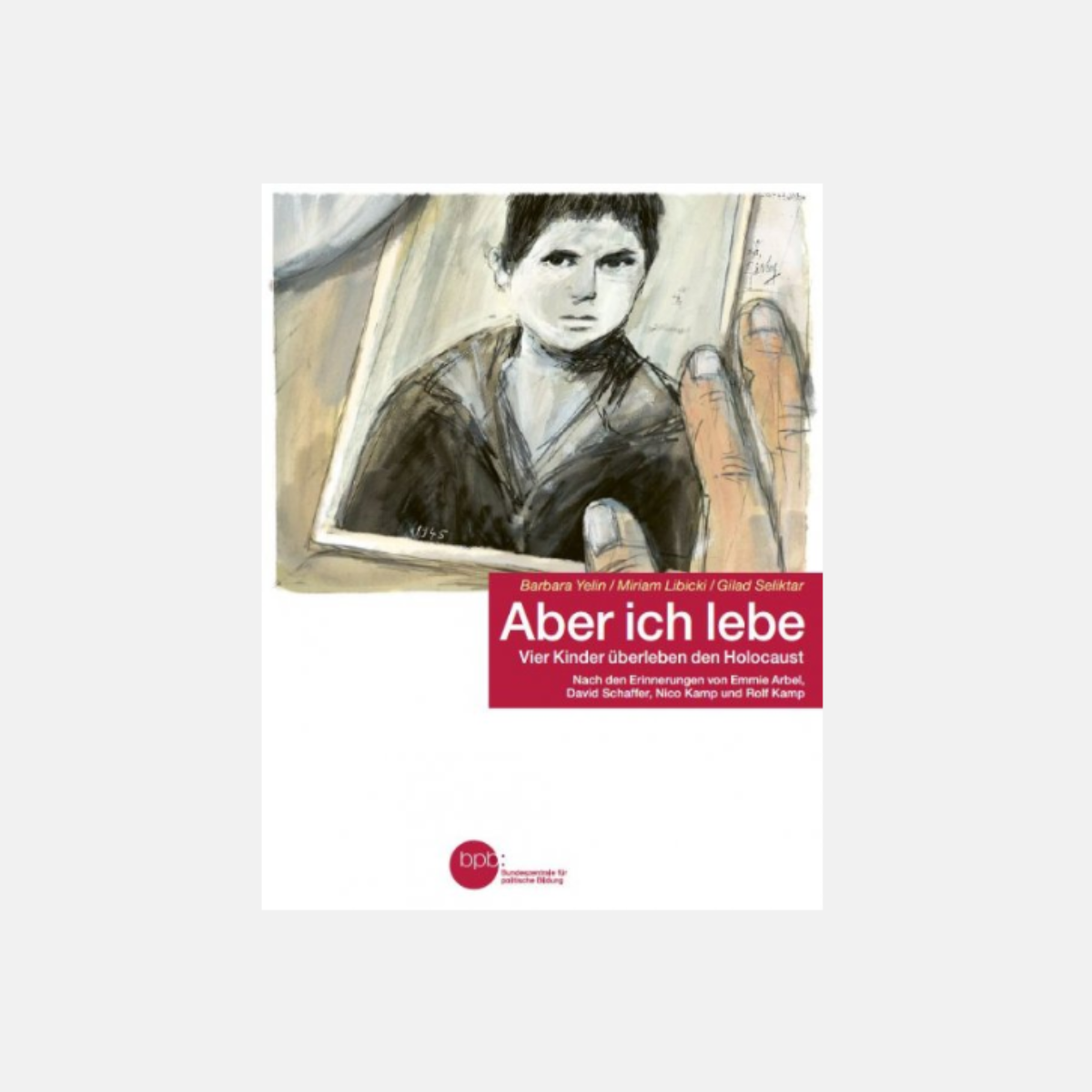 Titelblatt der Publikation, ein kleines Kind mit Pastelkreiden, in schwarz-weiß gezeichnet nimmt den größten Teil ein