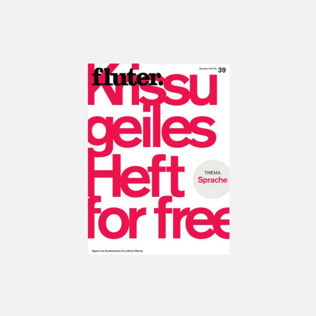 Cover der verlinkten Fluter vor grauem Hintergrund