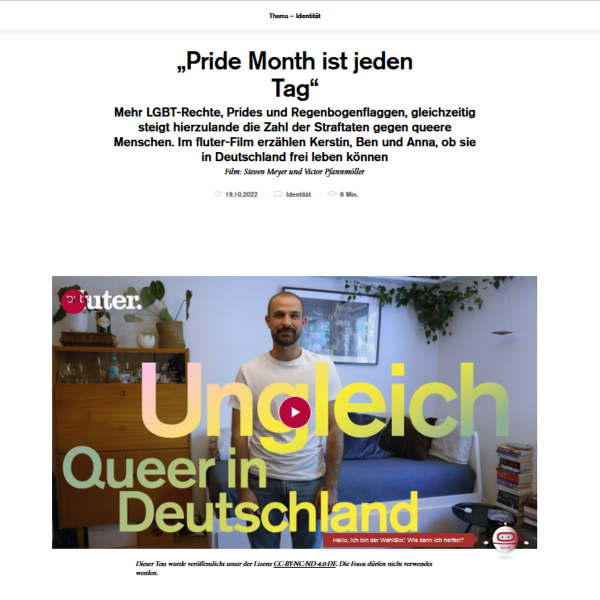 Screenshot des Videos von fluter