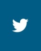 Das Twitter-Logo auf blauem Hintergrund