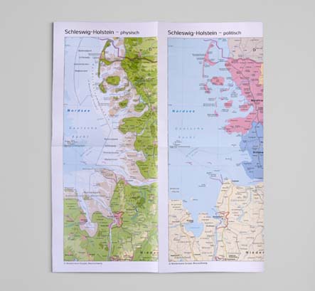 Landkarte Schleswig-Holstein