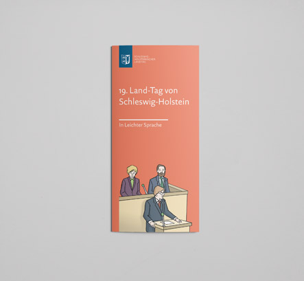 19. Land-Tag von Schleswig-Holstein in Leichter Sprache - Flyer